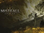 Immagine chiave di *Mistfall Hunter* che mette in risalto il mondo dark fantasy del Gyldenmist.