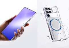 Il RedMagic 11 Pro+ presenta un design moderno con raffreddamento ad acqua visibile. (Fonte: Nubia)