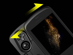 L&#039;RG Slide richiama il design classico della PSP Go e dell&#039;Xperia Play. (Fonte: Anbernic)