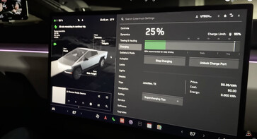 Impostazioni del Cybertruck (Immagine: Dennis Wang / Youtube)