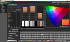 ColorChecker prima della calibrazione