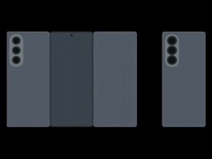 Animazione trapelata per il prossimo telefono tri-fold di Samsung. (Fonte: TechHighest on X)