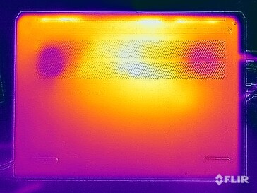 Test di sollecitazione delle temperature di superficie (in basso)