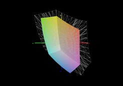 MSI GF75 Thin 10SDR vs sRGB (59 %)