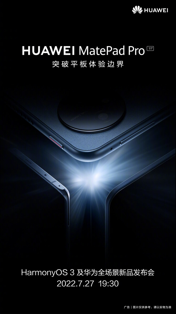 Il teaser del nuovo MatePad Pro in versione integrale. (Fonte: Huawei via Weibo)