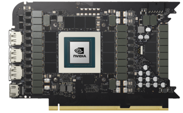 PCB di riferimento RTX 4090 AD102. (Fonte: Nvidia)