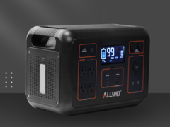 La stazione di alimentazione portatile Allwei 2000 Pro ha una batteria agli ioni di litio con una capacità di 2.264 Wh. (Fonte: Allwei)