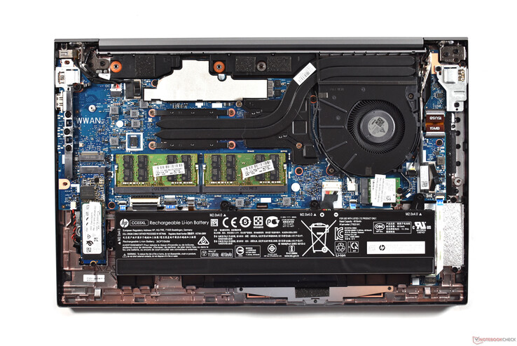 Veduta dell'interno dell'HP ZBook Firefly 15 G7