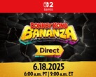 Teaser del Donkey Kong Bananza Direct. Mercoledì 18 giugno il Direct svelerà alcune informazioni sul prossimo gioco per Switch 2 (Fonte: Nintendo)