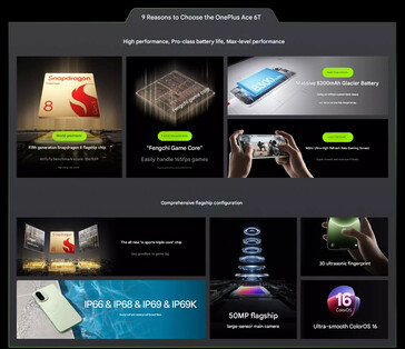 I punti salienti del telefono (Fonte: OnePlus)