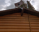 Supporto standard per antenna parabolica da tetto.