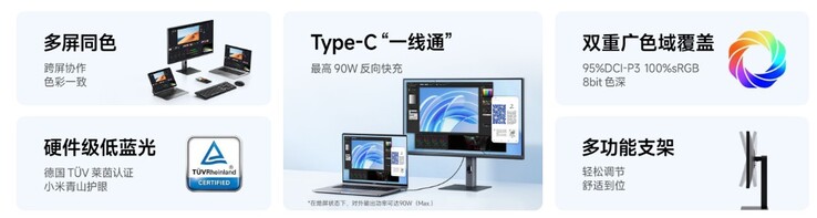 Sono supportati l'USB-C e una maggiore frequenza di aggiornamento. (Fonte immagine: Xiaomi)
