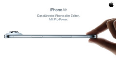 Apple ha recentemente presentato l'iPhone Air, l'iPhone più sottile di sempre. (Fonte immagine: Apple)