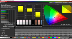 CalMAN ColorChecker (spazio colore target AdobeRGB)