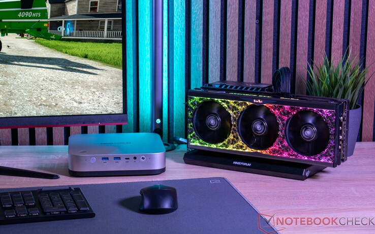 Minisforum AI X1 Pro e Nvidia GeForce RTX 4090 con Minisforum DEG1