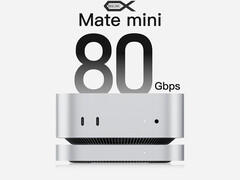 Beelink Mate mini si connette al Mac mini attraverso una porta Thunderbolt 5. Nella foto: il dock. (Fonte immagine: Beelink - modificato)