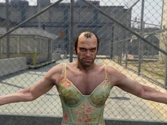 Trevor di GTA 5 come Lucia di GTA 6 nel Trailer 2 ricreato. (Fonte immagine: Gu1maz su YouTube)
