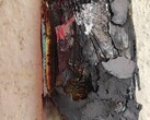 Gravi danni al OnePlus Nord 2 esploso. (Fonte: Ankur Sharma)