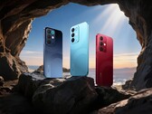 Il Realme 15x è disponibile nei colori Marine Blue, Aqua Blue e Maroon Red. (Immagine