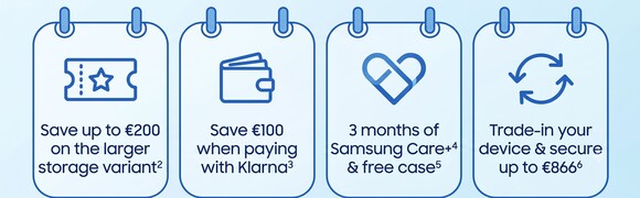 Queste sono le offerte promesse da Samsung in Austria.