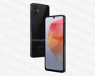 I rendering ritraggono il Samsung Galaxy A06 con una finitura posteriore liscia e lucida. (Fonte: @OnLeaks x GizNext)