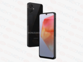 I rendering ritraggono il Samsung Galaxy A06 con una finitura posteriore liscia e lucida. (Fonte: @OnLeaks x GizNext)
