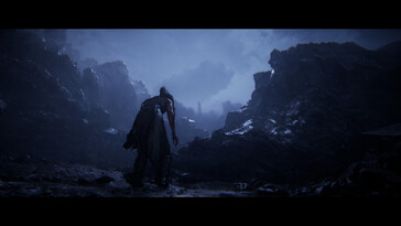 Un'immagine che mostra un ambiente in Senua's Saga: Hellblade II.