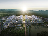 Nella foto, il rendering realizzato da SK hynix del Cluster dei semiconduttori di Yongin.