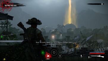 Nella foto: uno screenshot del gameplay di Zombie Army 4.
