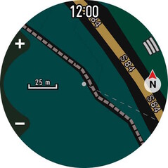 La mappa può essere visualizzata anche in modalità scura