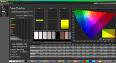 ColorChecker prima della calibrazione (rispetto a sRGB)