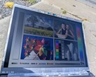 Lo schermo opaco funziona abbastanza bene all’aperto, grazie soprattutto al display superluminoso