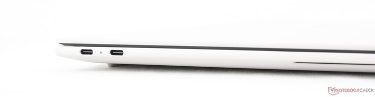 Sinistra: 2x USB-C Thunderbolt 4 con DisplayPort 2.1 + Power Delivery (65 W)