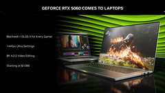 La GPU RTX 5060 per laptop di GeForce è stata avvistata su Geekbench (fonte: Nvidia)