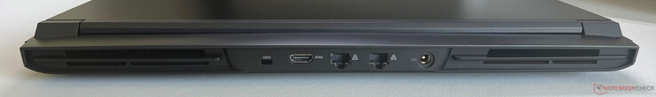 Posteriore: Blocco Kensington, HDMI 2.1, 2x Ethernet (2,5 GBit/s), alimentazione