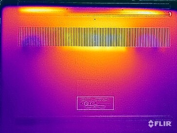 Test di sollecitazione delle temperature superficiali (in basso)