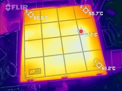 Immagine termica del letto della stampante
