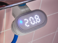 Il contatore d&#039;acqua Bergvattnet per doccia di IKEA (nella foto) è disponibile in Europa. (Fonte: IKEA)