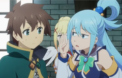 Uno screenshot -『この素晴らしい世界に祝福を!3ーBONUS STAGEー』本予告 (Fonte immagine: KadokawaAnime su YouTube)