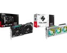 GPU ASRock Radeon RX 9060 XT Challenger (sinistra) e Steel Legend (destra). (Fonte immagine: ASRock)