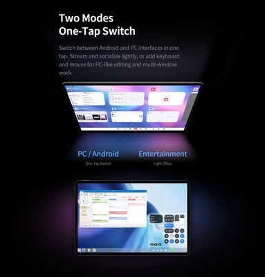 Modalità normale e modalità desktop del tablet