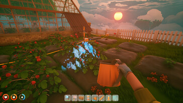 Nella foto: Uno screenshot del gameplay di Solarpunk.