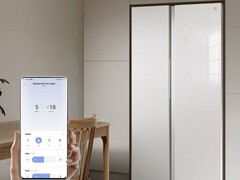 Il frigorifero Xiaomi Mijia Side by Side 610L Ice Crystal White è dotato di uno strumento di regolazione intelligente della temperatura. (Fonte: Xiaomi)