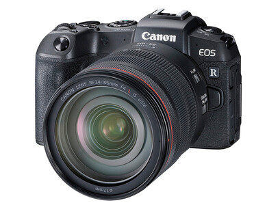 La Canon EOS RP presenta un'impugnatura piuttosto profonda per accogliere gli obiettivi più pesanti. (Fonte: Canon)