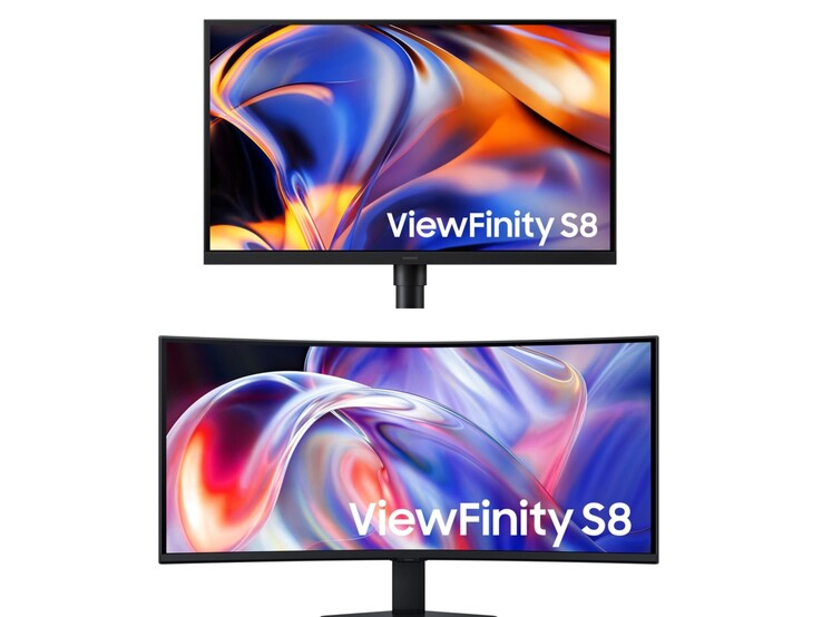 ViewFinity S8 da 27 pollici (in alto) e S8 da 40 pollici (in basso).