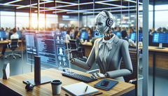 L'IA generativa sta già rimodellando il lavoro dei colletti bianchi (Fonte: Dall-E 3)