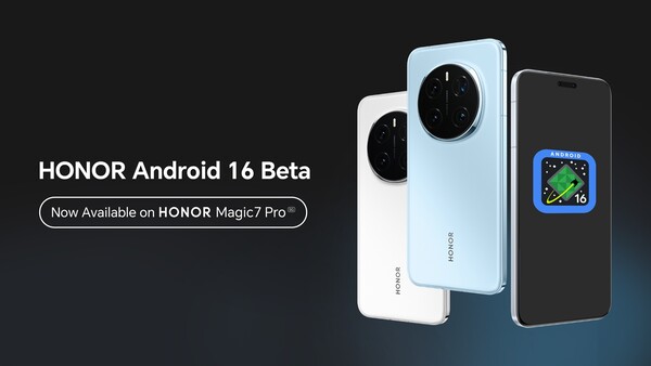 Android 16 Beta è già disponibile per Honor Magic7 Pro, ma l'aggiornamento stabile arriverà nel corso dell'anno. (Fonte immagine: Honor)