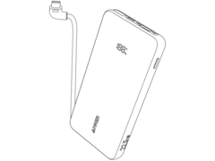 Il presunto Anker Zolo 22.5W Power Bank 10K (nella foto) sembra avere un cavo integrato. (Fonte: AnkerInsider)