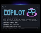 Interfaccia CLI di GitHub Copilot in esecuzione in una finestra di terminale.