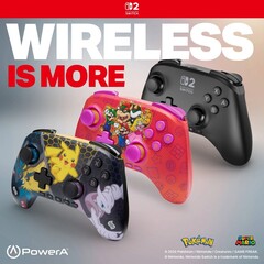 Il controller PowerA Advantage Wireless è disponibile nelle opzioni di design Nero, Mario and Friends e Pokemon Mega Evolutions (Fonte: PowerA)